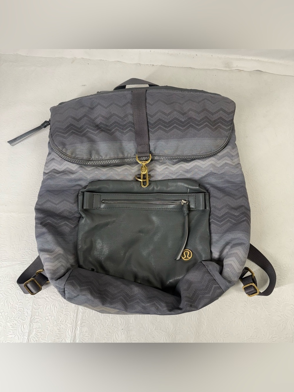 E1 Lululemon Kickin’ it Face Forward Backpack Travel School College University